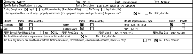 how to read an appraisal - site