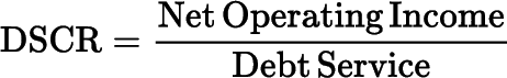 DSCR formula