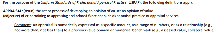 how to read an appraisal - appraisal definition