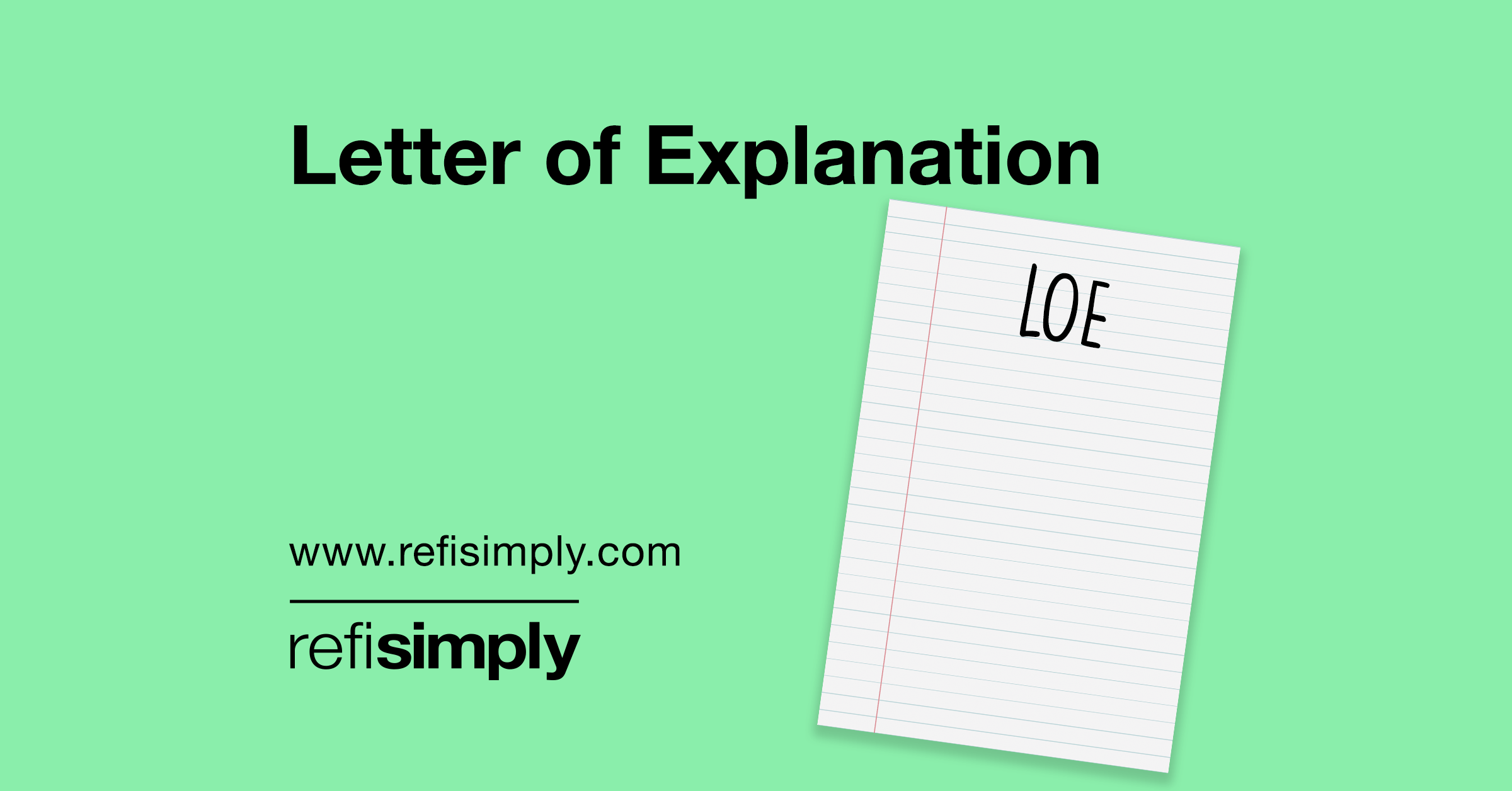 LOE-Letter of Explanation